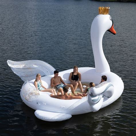 huge inflatable swan|giant floating swan for pool.